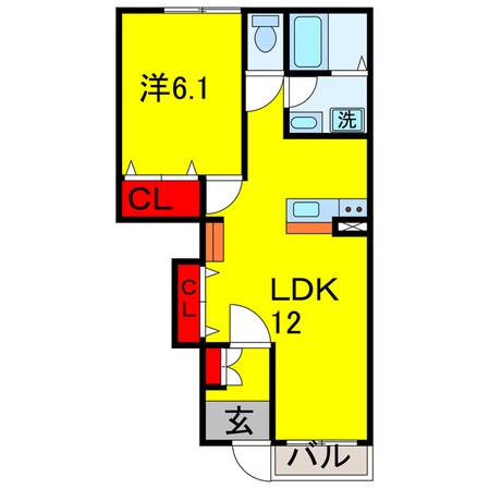 五井駅 徒歩15分 1階の物件間取画像